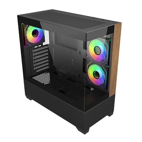 Cooler Master Elite 690 Wood ARGB ATX Mid Tower Case